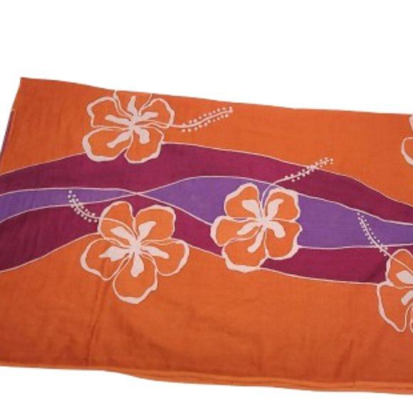 Womens Sarong Cotton Wrap, Handpainted Batik Wrapskirt Beach Pareo Beachwear-NEW - Picture 4 of 7